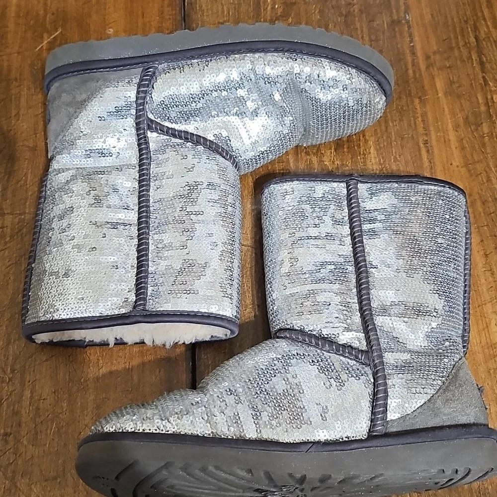 UGG Silver Sequence Boots